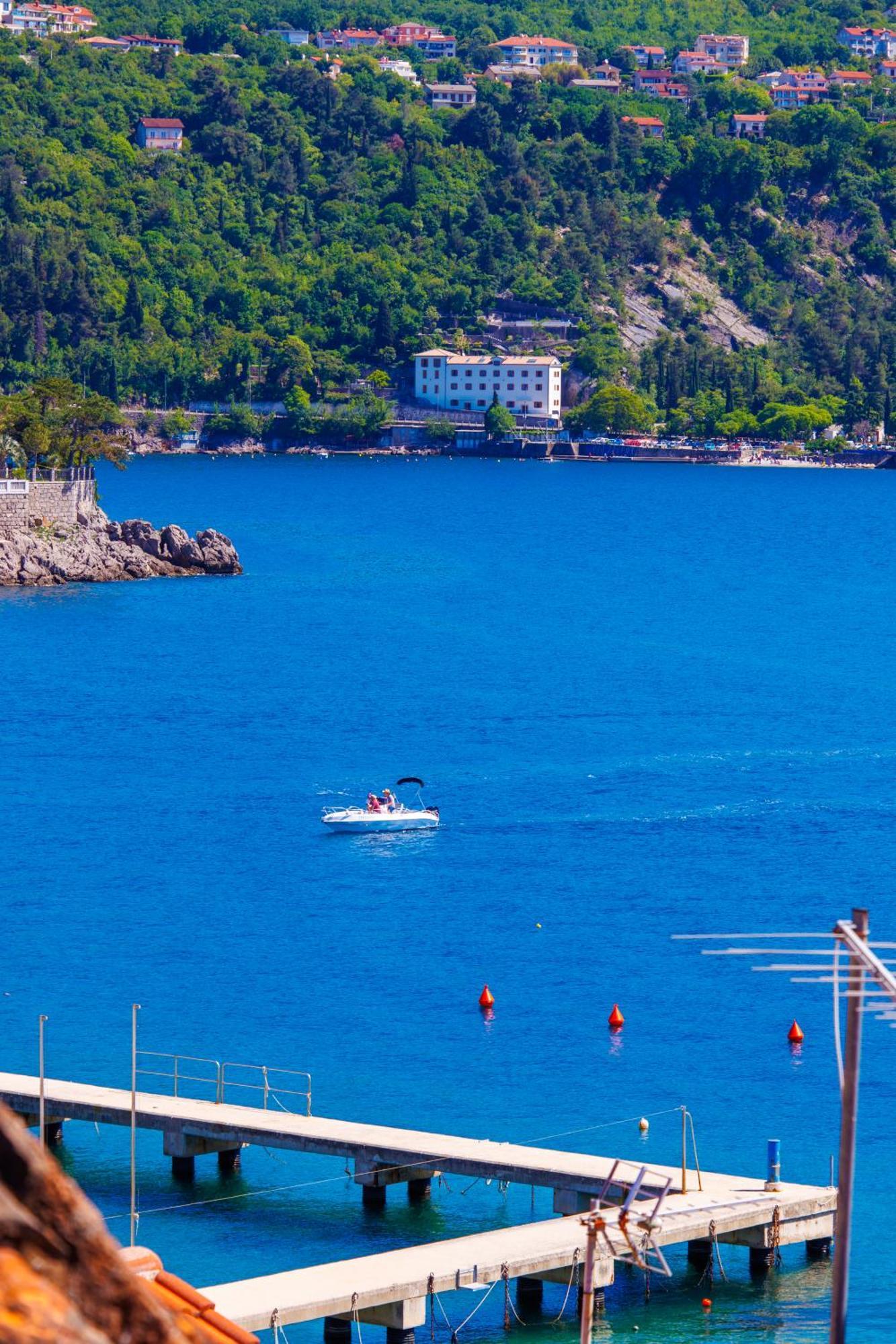 Villa Volos With Roof Terrace, Sea View, Free Private Parking Opatija Exterior foto