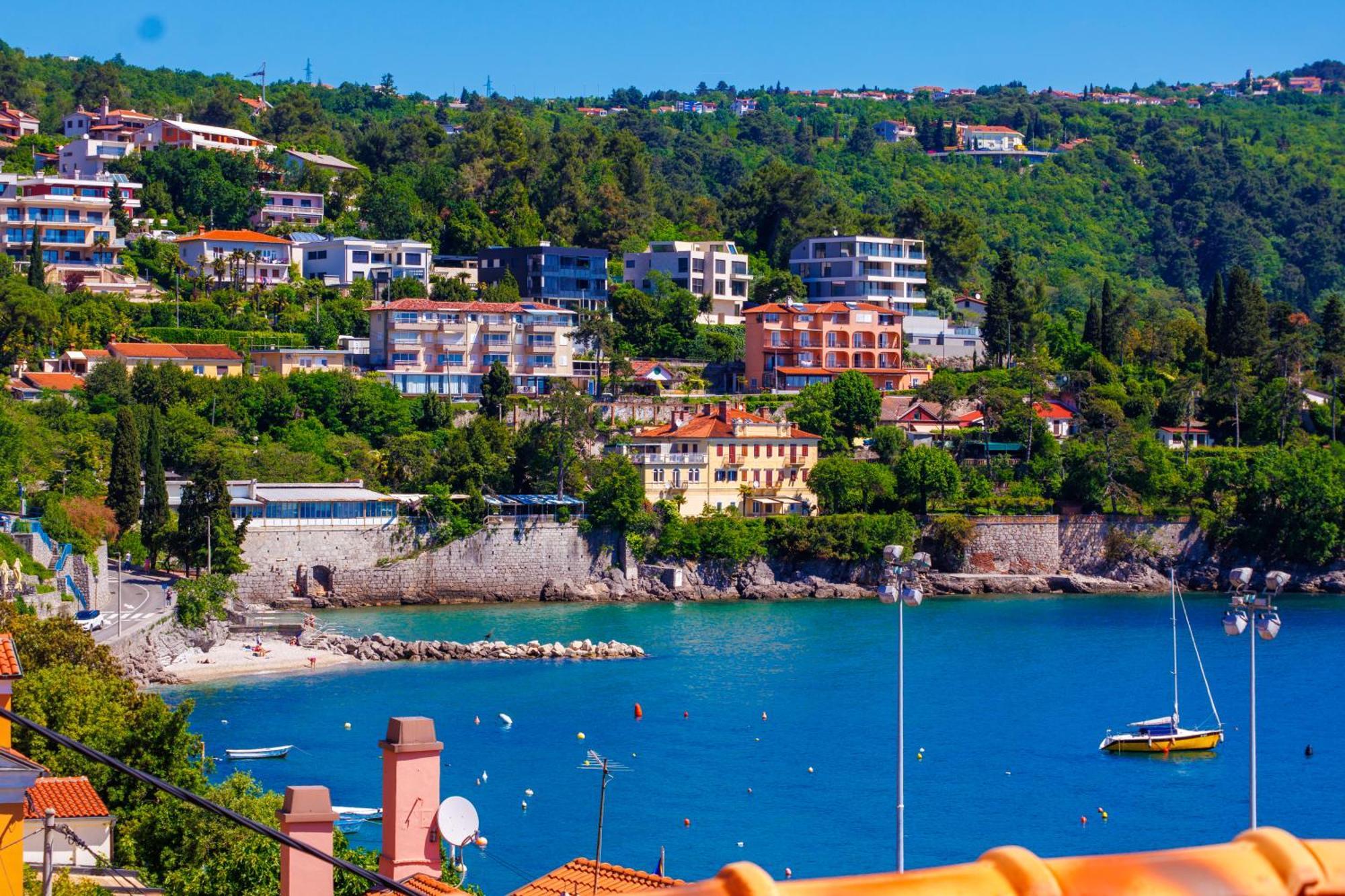 Villa Volos With Roof Terrace, Sea View, Free Private Parking Opatija Exterior foto